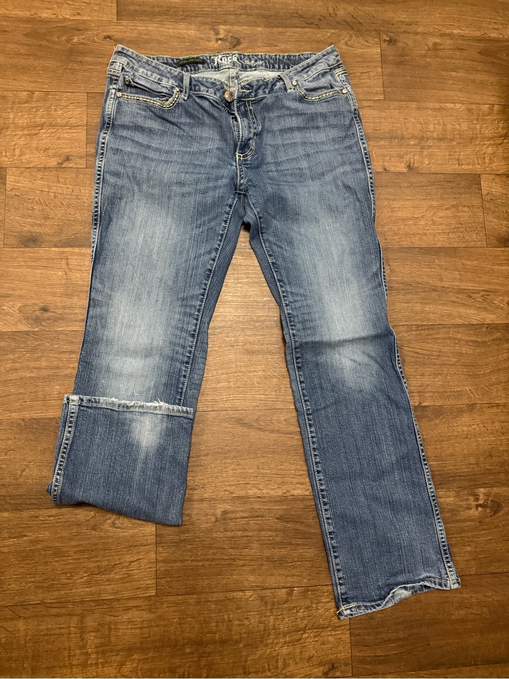 Rock 47Women’s Blue Straight-Leg Jeans